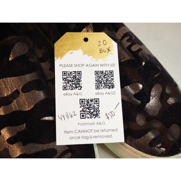 J/Slides Brown Metallic Camoflauge Flats Shoes, Size 7 (US) - Picture 10 of 10